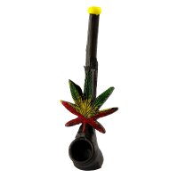 Purpfeife - Rasta Leaf - L:13cm