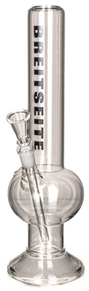 Breitseite Glasbong 18,8er - mit Bauch - H:40cm D:55mm