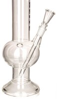 Breitseite Glasbong 18,8er - mit Bauch - H:40cm D:55mm