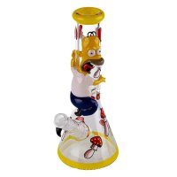 Amsterdam Glasbong 18,8er - Donut Lover (Homer Simpson) - mit Bauch H:31cm - ICE