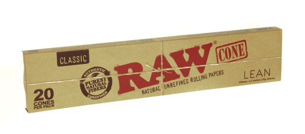 RAW Classic - Lean (dünn) - Jointhülsen Cones - 20 Stk.