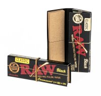RAW Classic Black Connoisseur - unbleached - 1 1/4 - 32...