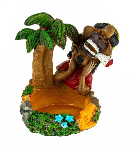 Rasta Aschenbecher "Palmeninsel" H:10,5cm