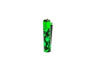 Clipper Feuerzeug aus Metall - Green Leaves...