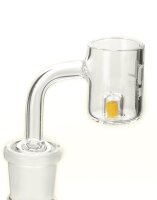 Oil Black Leaf Quarz Banger mit Farbreaktor 18,8er D:25/21mm