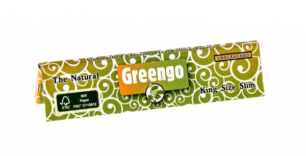 Greengo - unbleached - King Size Slim - 33 Blättchen