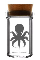 Glasbehälter mit Korken "Octopus" H:8,5...