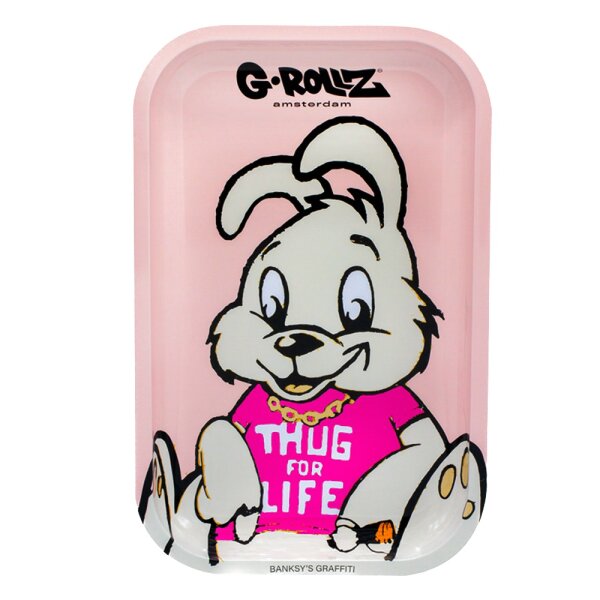G-Rollz Rolling Tray - Thug for Life - 17,5x27,5cm - Small