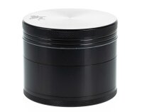 Black Leaf Pollinator Grinder 4tlg - "Gigant" D:90mm H:70mm - Schwarz