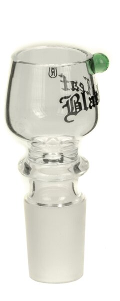 Glaskopf "Oval" Black Leaf  - NS:18,8mm