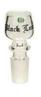 Glaskopf "Oval" Black Leaf  - NS:18,8mm