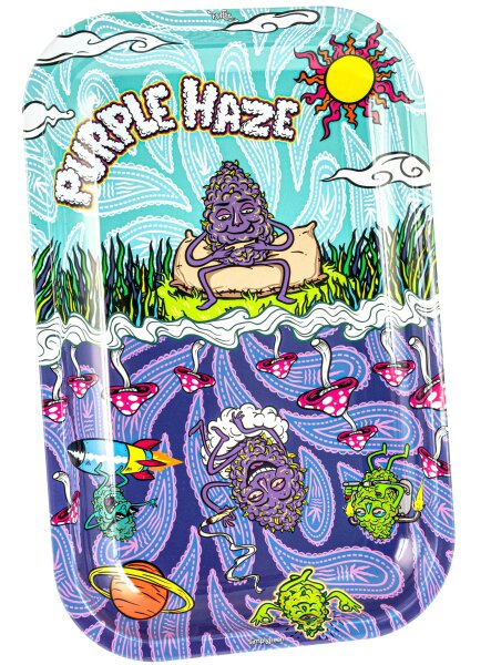 Rolling Tray "Best Buds Purple Haze" 27,5x17,5x2cm - Small