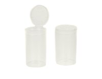 Kunststoffdose mit Pop Up Deckel - 80ml - Klar/Farblos
