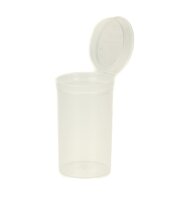 Kunststoffdose mit Pop Up Deckel - 80ml - Klar/Farblos