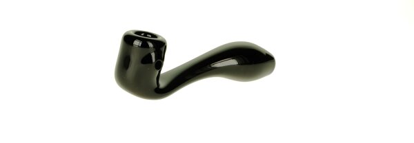 Glaspfeife - Dreamliner- gebogen L:10cm - Schwarz