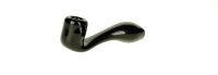 Glaspfeife - Dreamliner- gebogen L:10cm - Schwarz