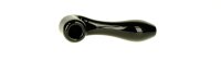 Glaspfeife - Dreamliner- gebogen L:10cm - Schwarz