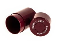 Champ High - Vakuum Dose H:10cm D:6cm - Dunkelrot