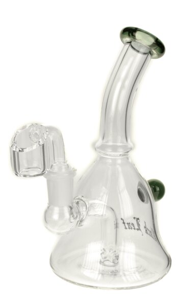 Black Leaf Öl-Bong 14,5er - H:15,5cm D:80/19mm - mit Diffuser - Grau