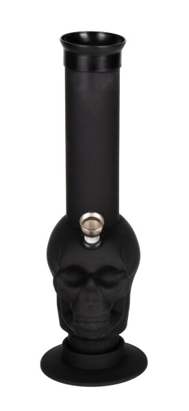 Champ High - Acrylbong - Rubber Skull - H:26,5cm D:40mm - Schwarz
