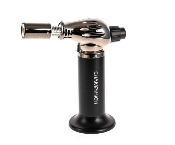 Champ High - Butangas Brenner "Tataki" 1400°C Flamme - Schwarz - 18,5x17x8cm