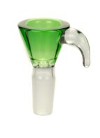 Glaskopf 14,5er - konisch mit Henkel - Grün/Klar