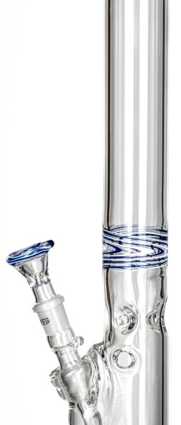 G-Spot Zylinder Eis Cloursection H:50cm D:50mm WS:5mm NS:18,8er Panzerschliff - Blau