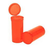 Kunststoffdose mit Pop Up Deckel - 48ml D:33mm H:70mm - Rot