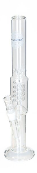 Deamliner Glasbong 18,8er - H:30cm D:40mm mit  Spiral-Percolator / Gerade - ICE
