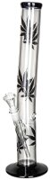 Leafline Glasbong Schwarzer Fuß+Mundstück H:...