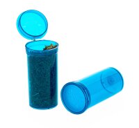 Kunststoffdose mit Pop Up Deckel - 48ml D:33mm H:70mm - Blau