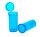 Kunststoffdose mit Pop Up Deckel - 48ml D:33mm H:70mm - Blau