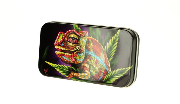 Metalldose - Chameleon - 120x65x20mm - Bedruckt innen Silber