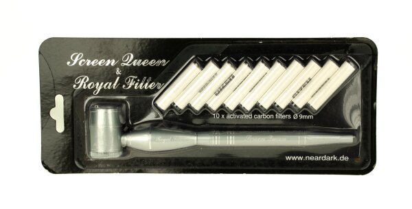 Screen Queen inkl. Royal Filter L:16cm - Grau