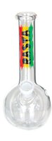 Rasta Glasbong 14,5er - mit Bauch & Rasta Schriftzug...