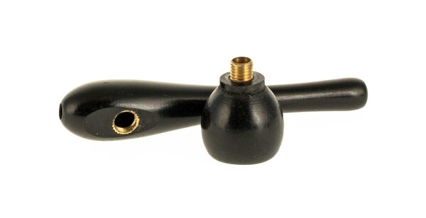 Holzpfeife / Kawumm L:10cm  - Schwarz