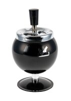 Angelo - Schleuderaschenbecher mit Fuß D:8cm - Schwarz