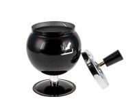 Angelo - Schleuderaschenbecher mit Fuß D:8cm - Schwarz