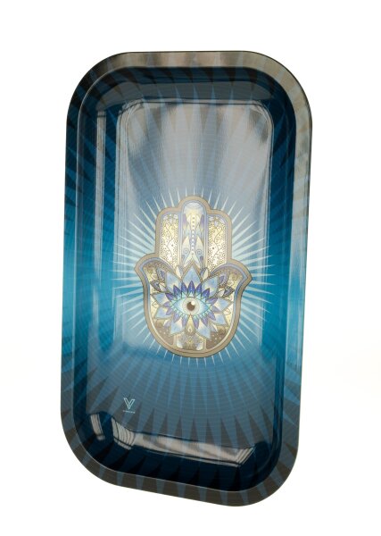 Rolling Tray - Hamsa Blue (Hand) - 27x16x1cm - Small