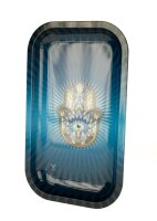 Rolling Tray - Hamsa Blue (Hand) - 27x16x1cm - Small