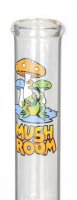 Glasbong "Mushroom"  mit Frosch im Logo und Eisfach H:40cm D:50mm 18.8er