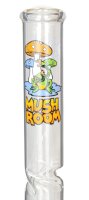 Glasbong "Mushroom"  mit Frosch im Logo und Eisfach H:40cm D:50mm 18.8er