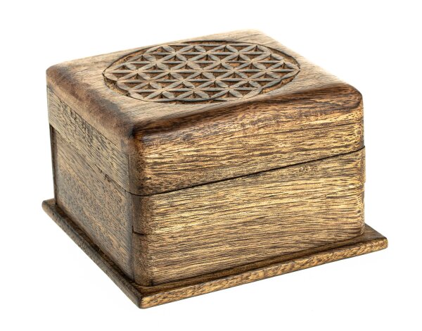 Trickbox - Aufbewahrungsbox aus Mango 10 x 10 x 6,5cm