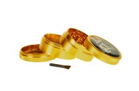 Black Leaf Pollinator Grinder mit Bild - Mexican Skull -...