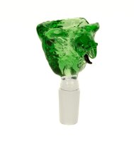 Glaskopf Black Leaf "Kobra" NS:14,5mm - Grün