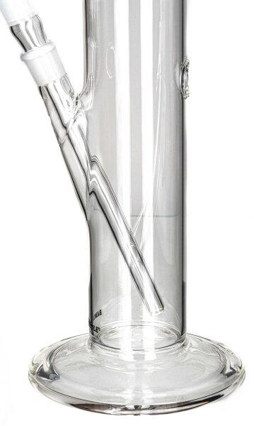 BamBamBhole Glasbong "Gerade & Blatt" H:50cm D:65mm NS:18,8