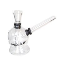 Micro Glasbong - mit seitlichem Ziehrohr H:10cm
