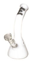 White Amsterdam Glasbong Beaker - 14,5er H:17cm D:25mm -...