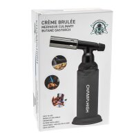 Champ High - Butangas Brenner "Creme Brulée" 1400°C Flamme - Schwarz/Rubber Oberfläche - 8,5x16,5x8c