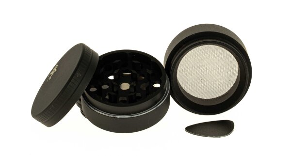 Alugrinder / Pollinator Black Leaf D:49mm - Matt Schwarz